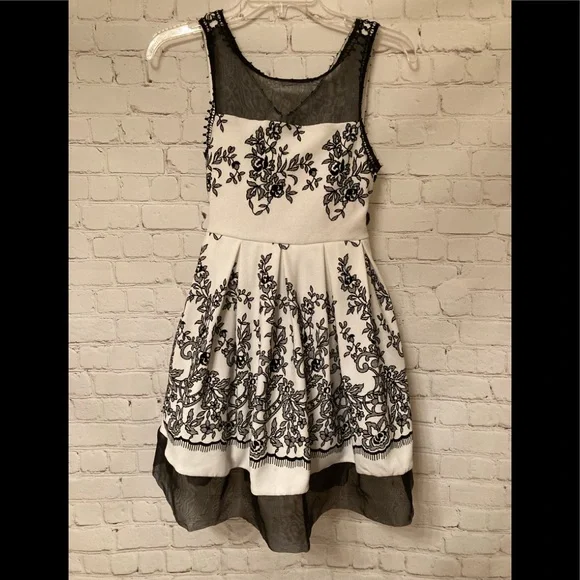 black and white dresses juniors Maxime Knit Sweater Dress